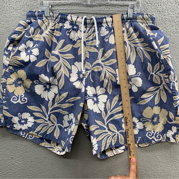 Phil Edwards By Reyn Spooner Vintage Hawaiian Floral 6.5" Swim Trunks Shorts XXL - Picture 6 of 12